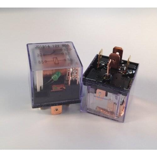 Automotive Relay 24V 5 Plug 80A Double Contact Waterproof Relay General Purpose Relay With Indicator Light