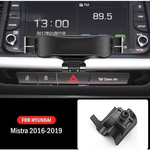 Car Mobile Phone Holder For Hyundai Mistra 2016 2017 2018 2019 Mounts GPS Stand Gravity Navigation Bracket Car Accessories