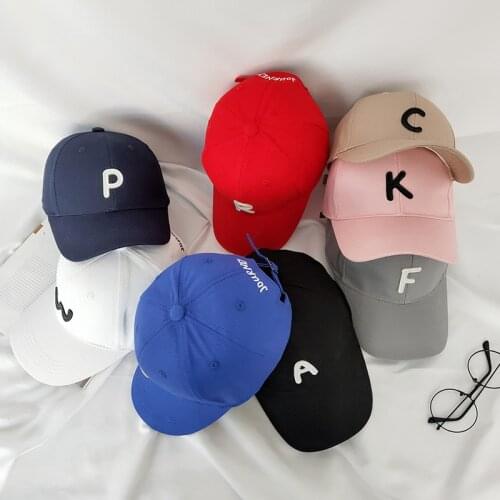 Letter embroidered baseball cap children Snapback hip hop hat boys girls summer sun hat gorras planas enfants casquette gorras