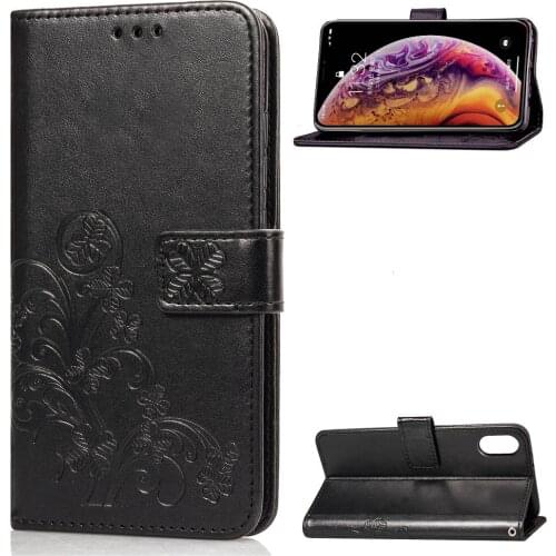 Phone Case For Apple Iphone 6 6s 7 8 Plus X XS XR Max Flip PU Leather Back Cover Silicone Wallet Smartphone Bag Coque Funda Case