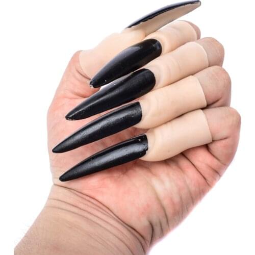 Long Witch False Nose Witches Nose Accessories Ghost Finger Nail Halloween Scary Cosplay Decor NSV