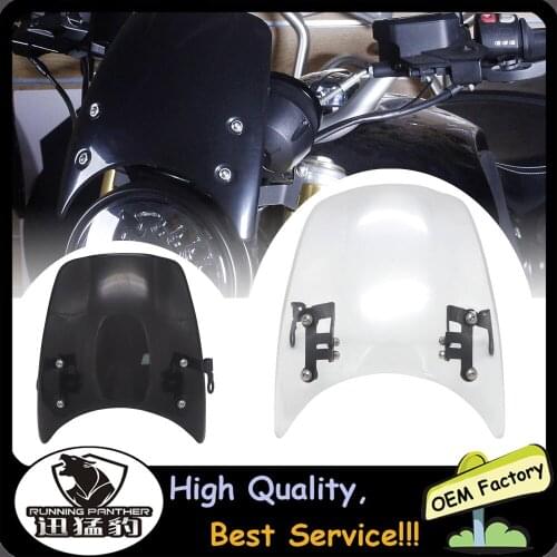 For BMW R NINE T NINET R9T R 9 T Racer Pure Urban scrambler 2014-2020 Motorcycle Windshield Aluminum Wind Deflector Windscreen