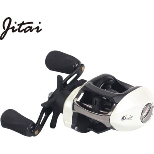 JITAI Bait Casting Fishing Wheels 9+1 Ball Bearings 6.4:1 Aluminum Handle Baitcasting Coils For Lure Fishing Water Drop Coils