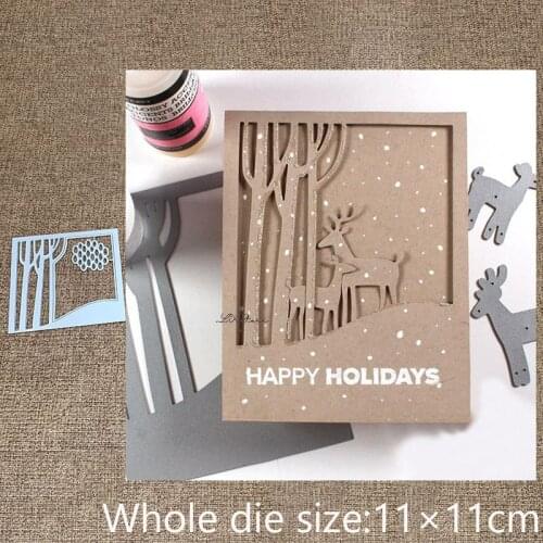 New Design Craft Metal stencil mold Cutting Dies Tree leaf background scrapbook die cuts Album Paper Card Craft Embossing
