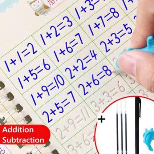 Reusable Writing Paste Calligraphy Handwriting Copybook English For Kids Word Letter Book Toy Childrens Calligraphic Pract A0B2