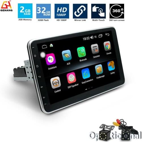 GEHANG Universal 1din android car radio Bluetooth 9 inch Touch Screen Multimedia carplay car video players 2+32G for toyota