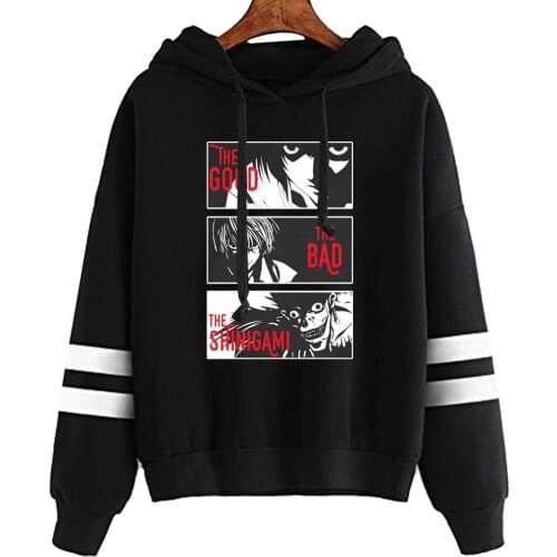 Mens Hoodies Death Note Men Women Pullovers Hoodies Sweatshirts Anime Hoody Streetwear Tops