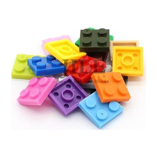 Moc Creative Tiles Plate 2x2 3022 Short Piece DIY Basics Enlighten Building Blocks Bricks Compatible with Assembles Particles