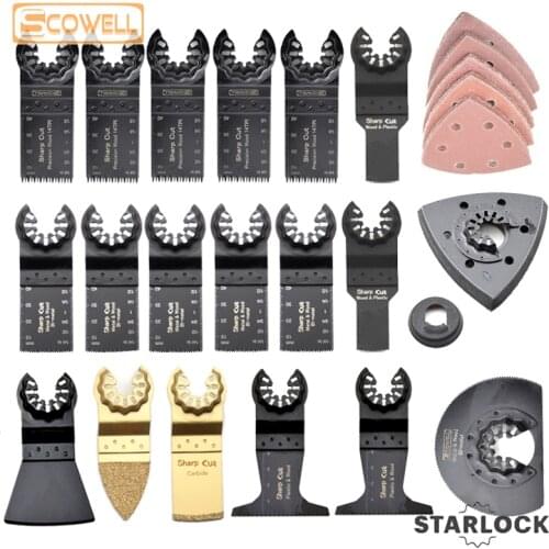 30% Off Oscillating Saw Blades Set Starlock Multitool Renovation Plunge Saw Machine Multimaster Power Tools Wood Saw Blade 45pcs