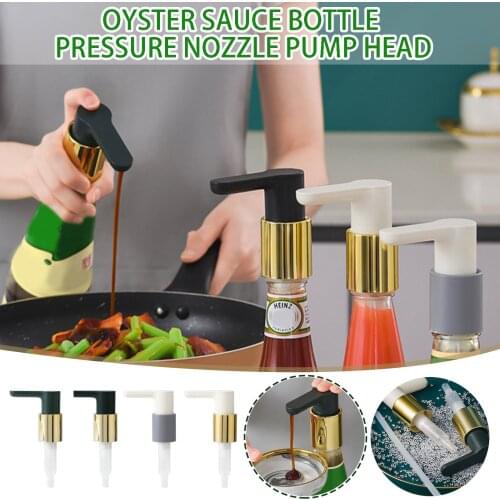 Syrup Ketchup Vinegar Olive Oil Bottle Head Pressure Nozzle Household Oyster Sauce Push-type Pump Kitchen Accessories General