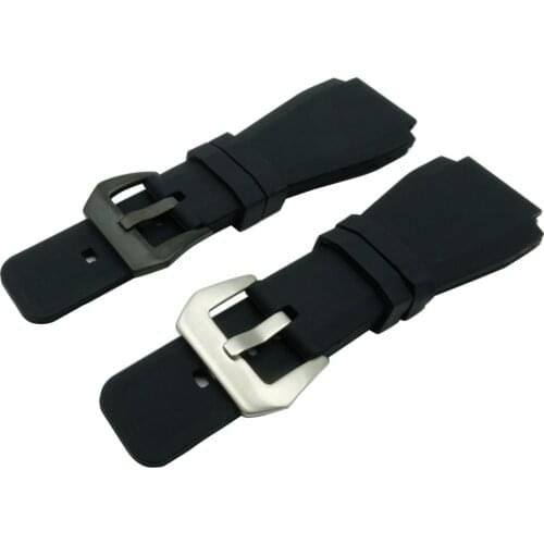 New High Quality for Bell for Ross 34 * 24mm HR Rubber Watch strap band with Buckle For BR01 BR03