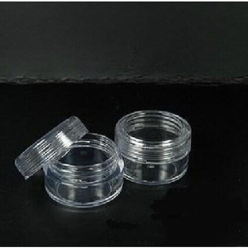 New 10 Pcs / Set Eyeshadow Makeup Face Cream Container Portable Clear Acrylic Cosmetic Empty Jar Pot