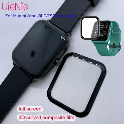 Full-Screen Protective Film For Huami Amazfit GTS2mini SmartWatch 3D Curved Composite HD/Scratch Resistant Protector Accessories