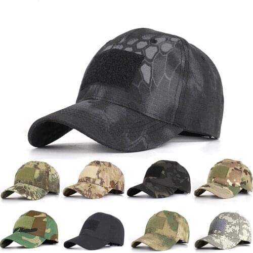Military Baseball Cap Tactical Cap Camouflage Tactical Army Combat Paintball Basketball Football Adjustable Cap