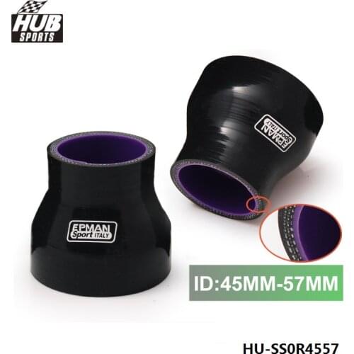 1.77"-2.24" Silicone Straight Reducer Hose Turbo,45mm-57mm Black For TOYOTA SUPRA MA70 MK3 7M-GT/7MGTE turbo HU-SS0R4557