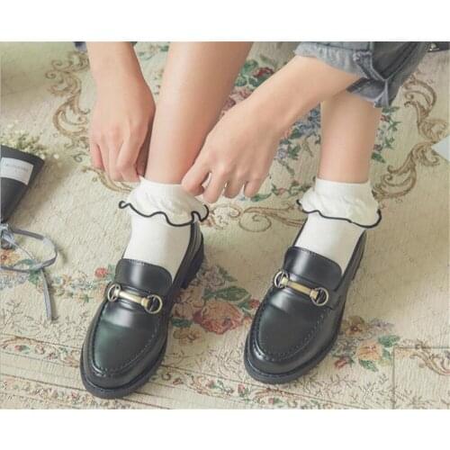 Lolita Japanese Maiden Lovely Woman Short Socks Multiple Colors Cotton Socking B423
