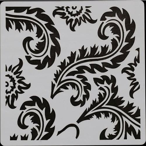 13*13 flower Layering Stencils for Diy scrapbook/photo album Decorative Embossing coloring,painting stencil,home decor