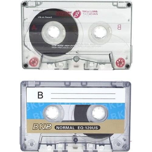 2Pcs Standard Cassette Blank Tape Player Empty 60 Minutes Magnetic Tape H054