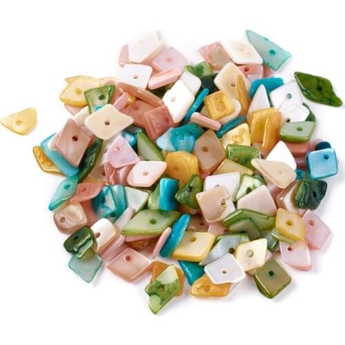 144pcs Dyed Shell Beads 7~8mm Disc/Flat Round Heishi Bead Mix Color For jewelry making DIY Decor Accessories,Hole: 1mm