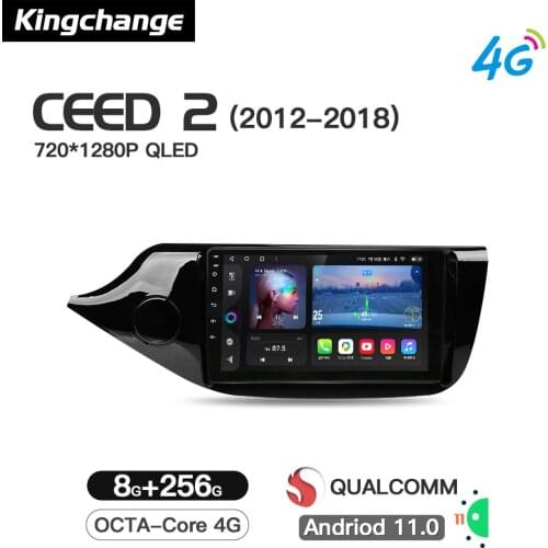 Kingchange Android 11 Car Multimedia Player For KIA CEED JD Cee'd 2012-2018 Radio Stereo GPS Octa-Core Navigation