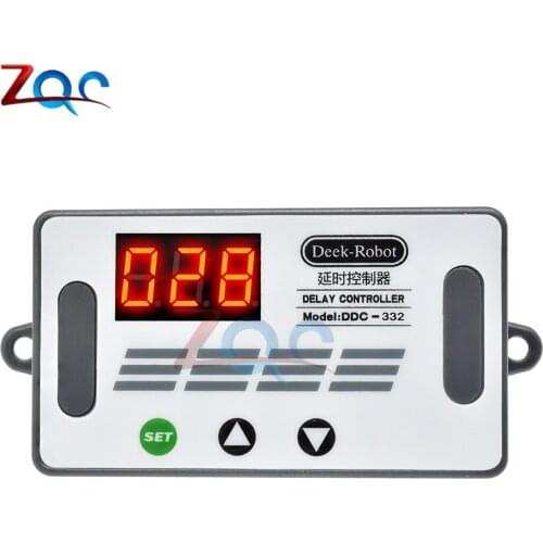 DC 12V Dual MOS LED Digital Time Delay Relay Trigger Cycle Timer Delay Switch Circuit Board Timing Control With Case Car Buzzer