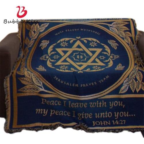 Bubble Kiss Blue Knitting Blanket Geometry Home Tassel Blankets For Beds Bedroom Sofa Towel Throw Blanket Office Shawl Blankets