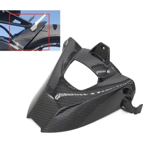 Carbon Black Motorcycle Rear Wheel Hugger Fender Mudguard Cover Fairing For BMW S1000RR S1000R 2009 - 2018 2017 2016 2015 2014