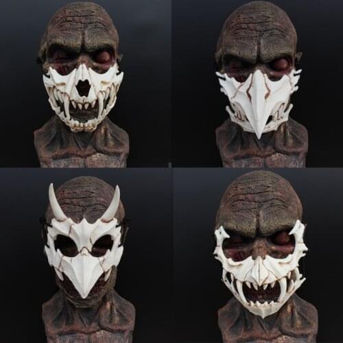 The Japanese Dragon God Mask Eco-friendly and Natural Resin Mask for Animal Theme Party Cosplay Animal Mask Handmade DNV12931