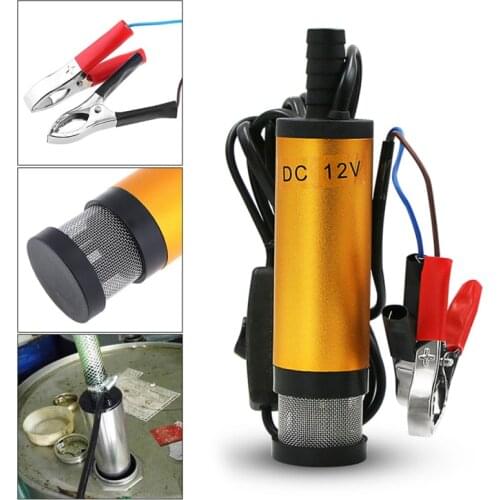 12V DC Car Electric Car Fuel Transfer Pump 12L/min Vehicle Diesel Oil Transfer Pump Auto Oil Engine Pump Racing Car Accessories