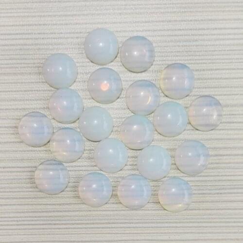 Opal beads 50pcs/lot 12MM opal stone Bead round stone cabochon cab stones DIY Jewelry Accessories Free shipping no hole