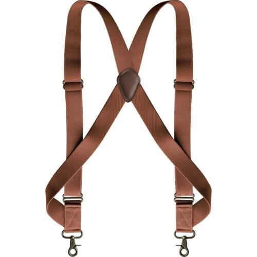 2 Big Hook Clips Underpants Suspender Work Suspenders For Men Adjustable Belt Unisex X Type Suit Decorative Straps