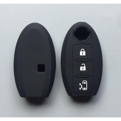 Silicone car key fob cover case set skin for Nissan Serena C25 3 buttons key