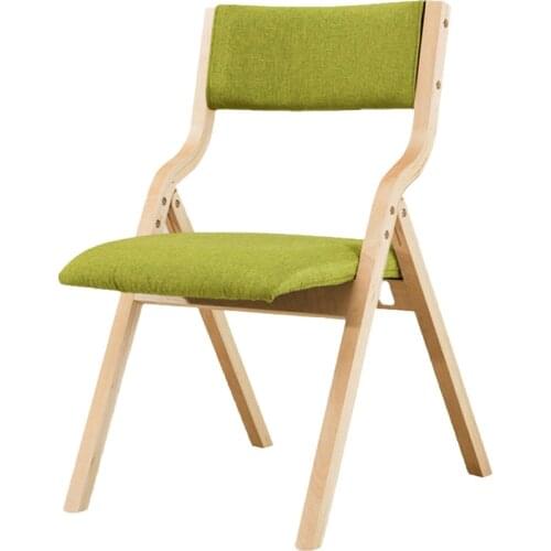 Solid Wood Folding Chair Armchair Fabric Dining Chair Computer Chair Conference Chair Mahjong Chair Desk Chair Balcony Home