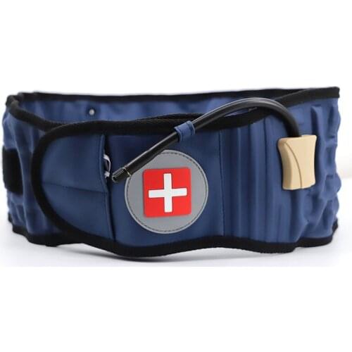 Unisex Decompression Lumbar Support Belt Waist Air Traction Brace Spinal Back Relief Massager Instrument