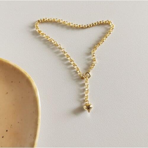 Silvology 925 Sterling Silver O Chain Heart Bracelets Elegant Temperament Fashionable Bracelets for Women 925 Minimalist Jewelry