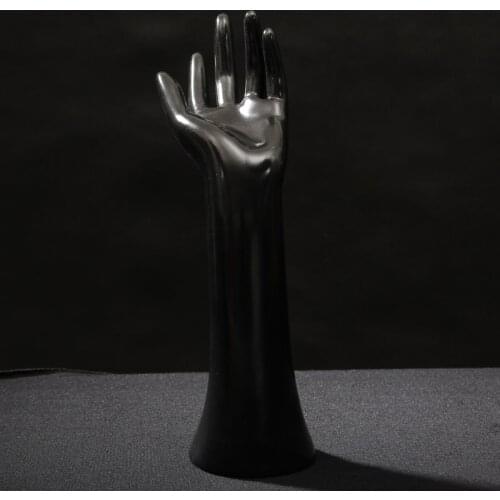 New Fashion Women Mannequin Hand Arm Display Base Female Gloves Rings Watches Necklace Bracelet Jewelry Model Stand Black