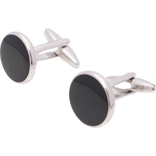 1 Pair High Quality Cuff Luxury French Shirt Cufflinks for Mens Gift Wedding links Designer Round Stone Button Tuxedo Shirts Ma