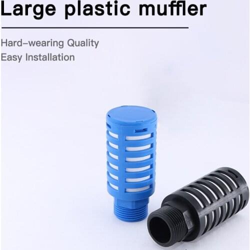 1pcs Pneumatic plastic muffler muffler 6 points 1 inch thread