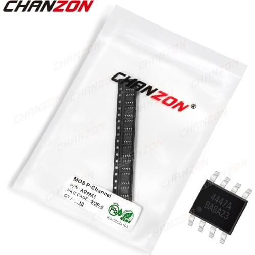 10pcs AO4447 SOP-8 P-Channel 8 Pin SMD Mosfet Bipolar Junction Transistor BJT SIC Mos Fets Triode Tube Integrated Circuits