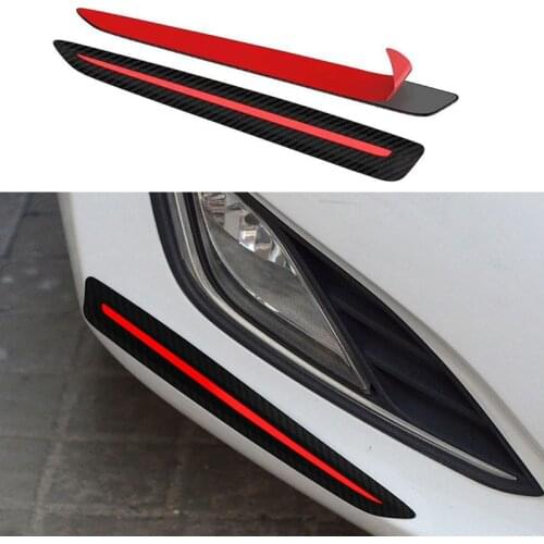 2PCS Car Sticker Bumper Scratch Protection Car Front/Rear Edge Corner Guard Scratch Protection car Decoration Strip