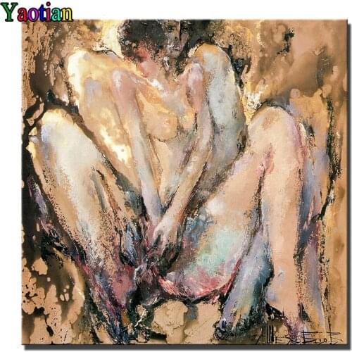 5D Diy Diamond Painting Kits Abstract Nude Couple Embroidery Square Round Full Drill Diamond Pictures Mosaic Cross Stitch