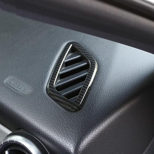 ABS 2Pcs Dashboard Air Conditioning Outlet Frame Decoration Cover Trim For Mercedes Benz GLA X156 CLA C117 A W176 2013-2017