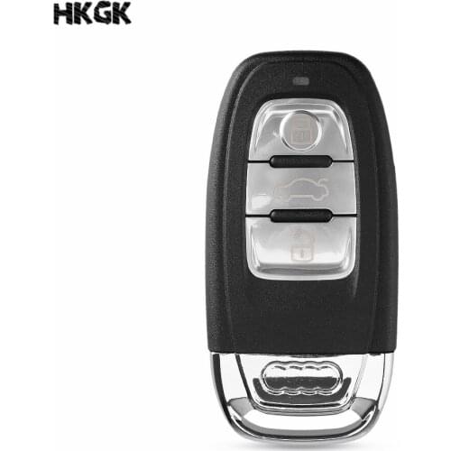 3 Buttons Remote Key Shell For Audi A3 A4 A5 A6 A8 Quattro Q5 Keyless-Go Remote Car Key Shell Case Fob Housing Cover 3 Button