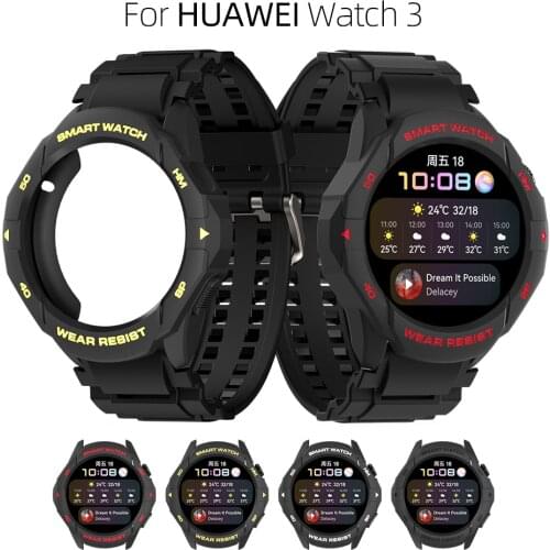 For HUAWEI Watch 3 TPU Case Cover Band Strap Bracelet Charger for HUAWEI Watch3 SmartWatch Shell Protector Accessories
