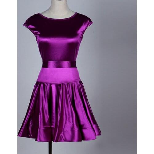 Kids latin dress purple modern dance dress for girls dance competition salsa rumba dress latin dance dress LQ065