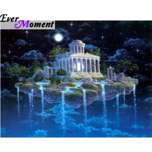 DIY 5D Diamond Mosaic Falls villa Handmade Diamond Painting Cross Stitch Kits Diamond Embroidery Pattern Rhinestone ASF636