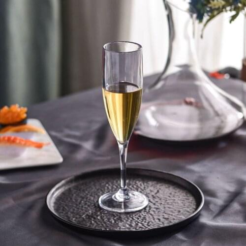 Acrylic Red Wine Glass Food Grade Plastic Transparent Champagne Glass Environmental Protection Kitchen Dining Bar Glass