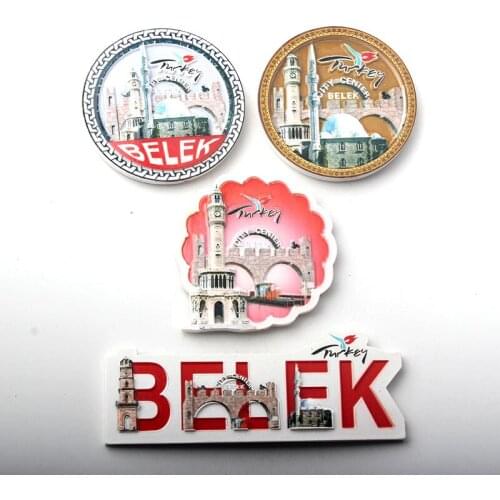 City Center Belek Turkey Resin Refrigerator Fridge Magnet Home Decoration Craft Souvenir Collection NEW