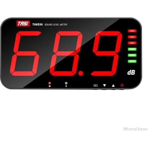 TA653A Digital Sound Level Meter Noise dB Meter Large Screen Monitor Wall Hanging Type alarm Hospital Restaurant 32x17cm M25 21