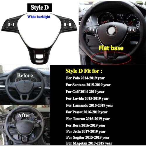 Multifunction Steering Wheel Button Switch Volume Button Audio Switch Phone Button for J etta Passat Golf P olo Hubs